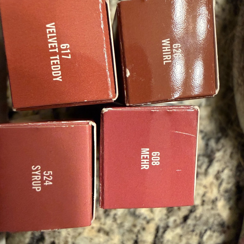 MAC Lipstick Set - Velvet Teddy, Whirl, Syrup, Mehr set of four brand new in box